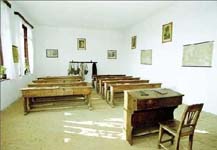 Interior of an old Romanian school