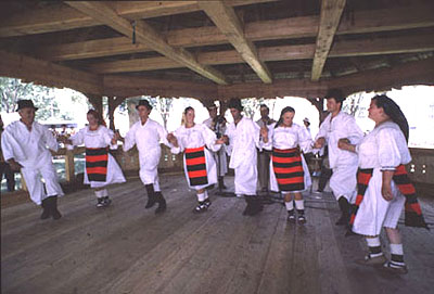 Voievozii performs a village dance